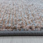 Kurzflor Teppich, Abstrakt Design, Farbe Blau, Teppich für Wohnzimmer, Rücken aus Jute, Größe: 120 cm x 170 cm - Afbeelding 4