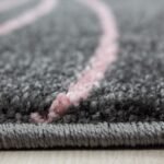 Kinder Teppich,  Sterne-Design, Farbe Pink, Teppich für Kinderzimmer, Rücken aus Jute, Größe: 120 cm x 170 cm - Afbeelding 4