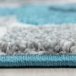 Kinder Teppich,  Rennwagen, Farbe Blau, Teppich für Kinderzimmer, Rücken aus Jute, Größe: 120 cm x 170 cm - Afbeelding 4