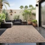 Outdoor Teppich, Rauten Design, Farbe Beige, Teppich für Terasse-Balkon-Küche, Rücken aus Polypropylen, Größe: 120 cm x 170 cm - Afbeelding 2