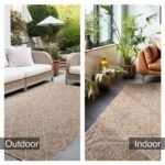 Outdoor Teppich, Rauten Design, Farbe Beige, Teppich für Terasse-Balkon-Küche, Rücken aus Polypropylen, Größe: 120 cm x 170 cm - Afbeelding 3