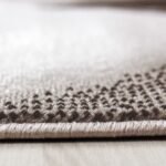 Kurzflor Teppich,  Abstrakt Wellen Design, Farbe Braun, Teppich für Wohnzimmer, Rücken aus Jute, Größe: 120 cm x 170 cm - Afbeelding 4