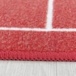 Kinder Teppich, Fußballstadion Frankreich, Farbe Weiß, Teppich für Kinderzimmer, Rücken aus Latex, Größe: 120 cm x 170 cm - Afbeelding 4