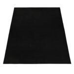 Hochflor Teppich,  Unicolor - Einfarbig, Farbe Schwarz, Teppich für Wohnzimmer, Rücken aus Baumwolle, Größe: 120 cm x 170 cm - Afbeelding 3