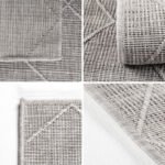 Outdoor Teppich,  Rauten Design, Farbe Grau, Teppich für Terasse-Balkon-Küche, Rücken aus Polypropylen, Größe: 80 x 150 cm - Afbeelding 4