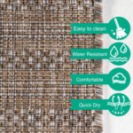 Outdoor Teppich, Vintage Design, Farbe Beige, Teppich für Terasse-Balkon-Küche, Rücken aus Polypropylen, Größe: 200 cm x 290 cm - Afbeelding 5