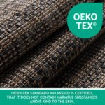 Outdoor Teppich,  Vintage Design, Farbe Schwarz, Teppich für Terasse-Balkon-Küche, Rücken aus Polypropylen, Größe: 280 x 370 cm - Afbeelding 6