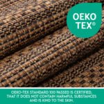 Outdoor Teppich,  Vintage Design, Farbe Kupfer, Teppich für Terasse-Balkon-Küche, Rücken aus Polypropylen, Größe: 80 x 250 cm - Afbeelding 6