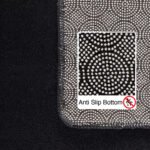 Kurzflor Teppich, Unicolor - Einfarbig, Farbe Schwarz, Teppich für Wohnzimmer, Rücken aus Anti-rutsch, Größe: 60 x 110 cm - Afbeelding 4