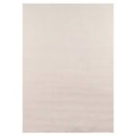 Kurzflor Teppich,  Unicolor - Einfarbig, Farbe Creme, Teppich für Wohnzimmer, Rücken aus Anti-rutsch, Größe: 140 x 200 cm