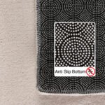 Kurzflor Teppich,  Unicolor - Einfarbig, Farbe Creme, Teppich für Wohnzimmer, Rücken aus Anti-rutsch, Größe: 120 cm x 170 cm - Afbeelding 10