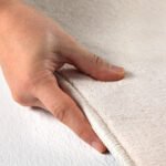 Kurzflor Teppich,  Unicolor - Einfarbig, Farbe Creme, Teppich für Wohnzimmer, Rücken aus Anti-rutsch, Größe: 160 cm Rund - Afbeelding 5