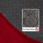 Kurzflor Teppich, Unicolor - Einfarbig, Farbe Rot, Teppich für Wohnzimmer, Rücken aus Anti-rutsch, Größe: 120 cm Rund - Afbeelding 4