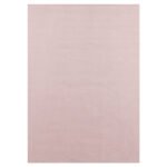 Kurzflor Teppich,  Unicolor - Einfarbig, Farbe Rosa, Teppich für Wohnzimmer, Rücken aus Anti-rutsch, Größe: 80 x 150 cm