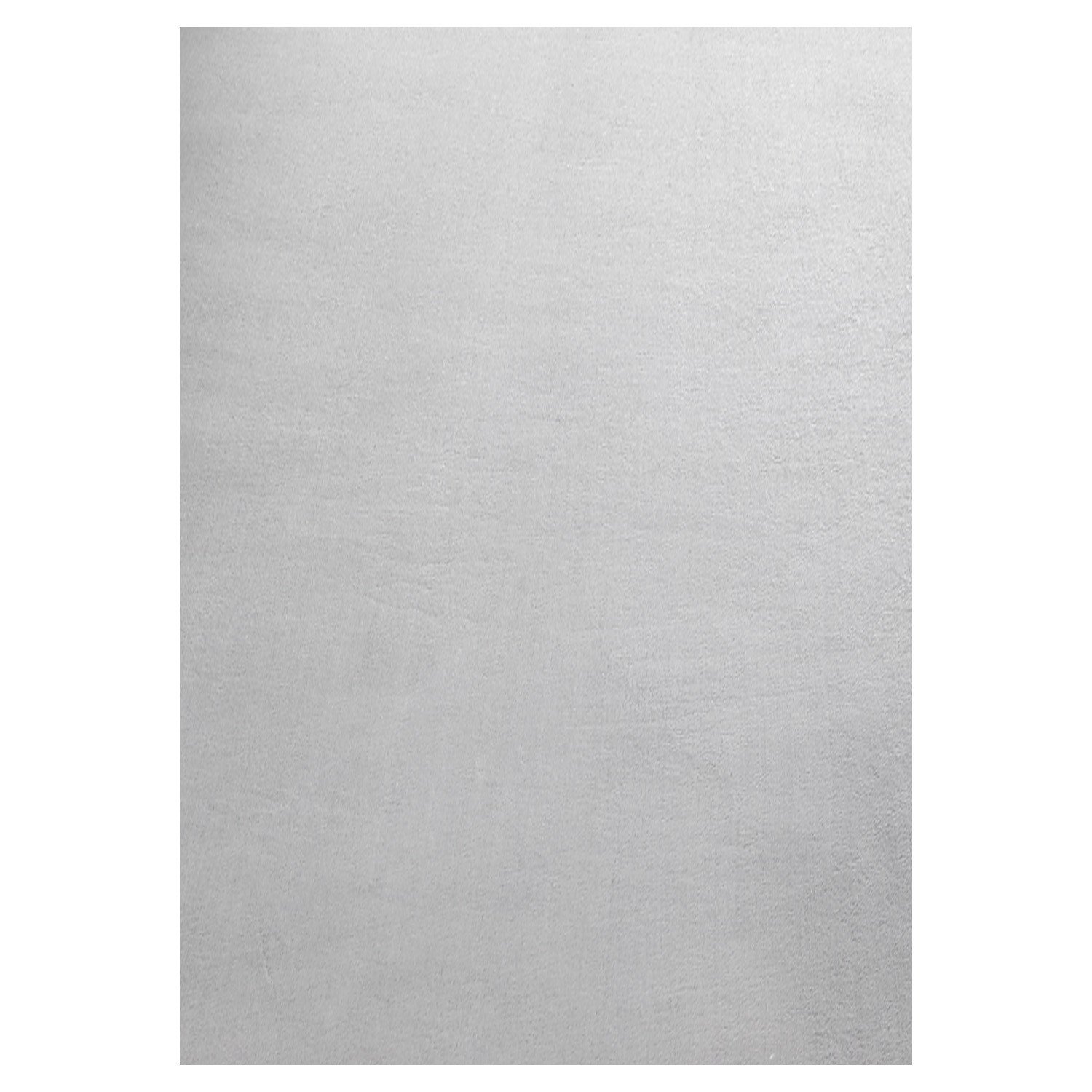 10264 Kurzflor Teppich, Unicolor - Einfarbig, Farbe Silber, Teppich für Wohnzimmer, Rücken aus Anti-rutsch, Größe: 140 x 200 cm - Afbeelding 1