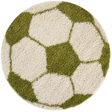 Fun Kindervloerkleed Voetbal – Groen (6001)