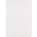 Hochflor Teppich,  Unicolor - Einfarbig, Farbe Weiß, Teppich für Wohnzimmer, Rücken aus Baumwolle, Größe: 200 cm x 290 cm