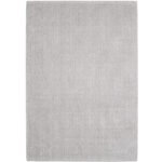 Indoor Teppich, Unicolor- Einfarbig, Farbe Silber, Teppich für Wohnzimmer, Rücken aus Polypropylen, Größe: 60 x 100 cm