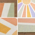 Kinder Teppich, Sonnenstrahlen, Farbe Multi, Teppich für Kinderzimmer, Rücken aus Latex, Größe: 80 x 120 cm - Afbeelding 3