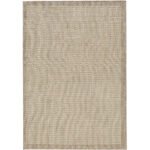 Outdoor Teppich, Unicolor, Farbe Beige, Teppich für Terasse-Balkon-Küche, Rücken aus Polypropylen, Größe: 140 x 200 cm