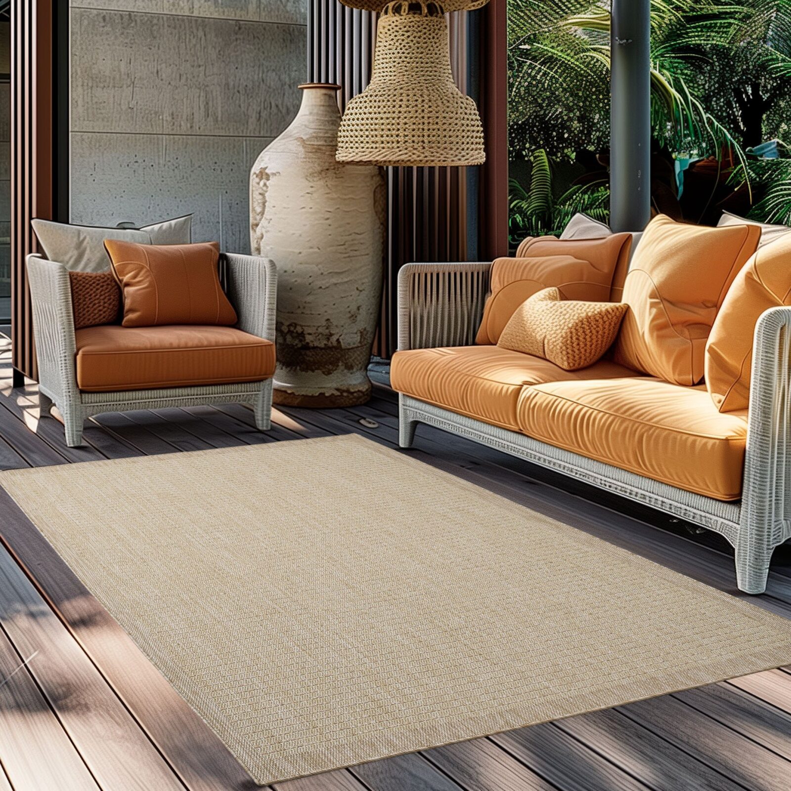 Giza Buitenkleed Effen – Beige (1410)