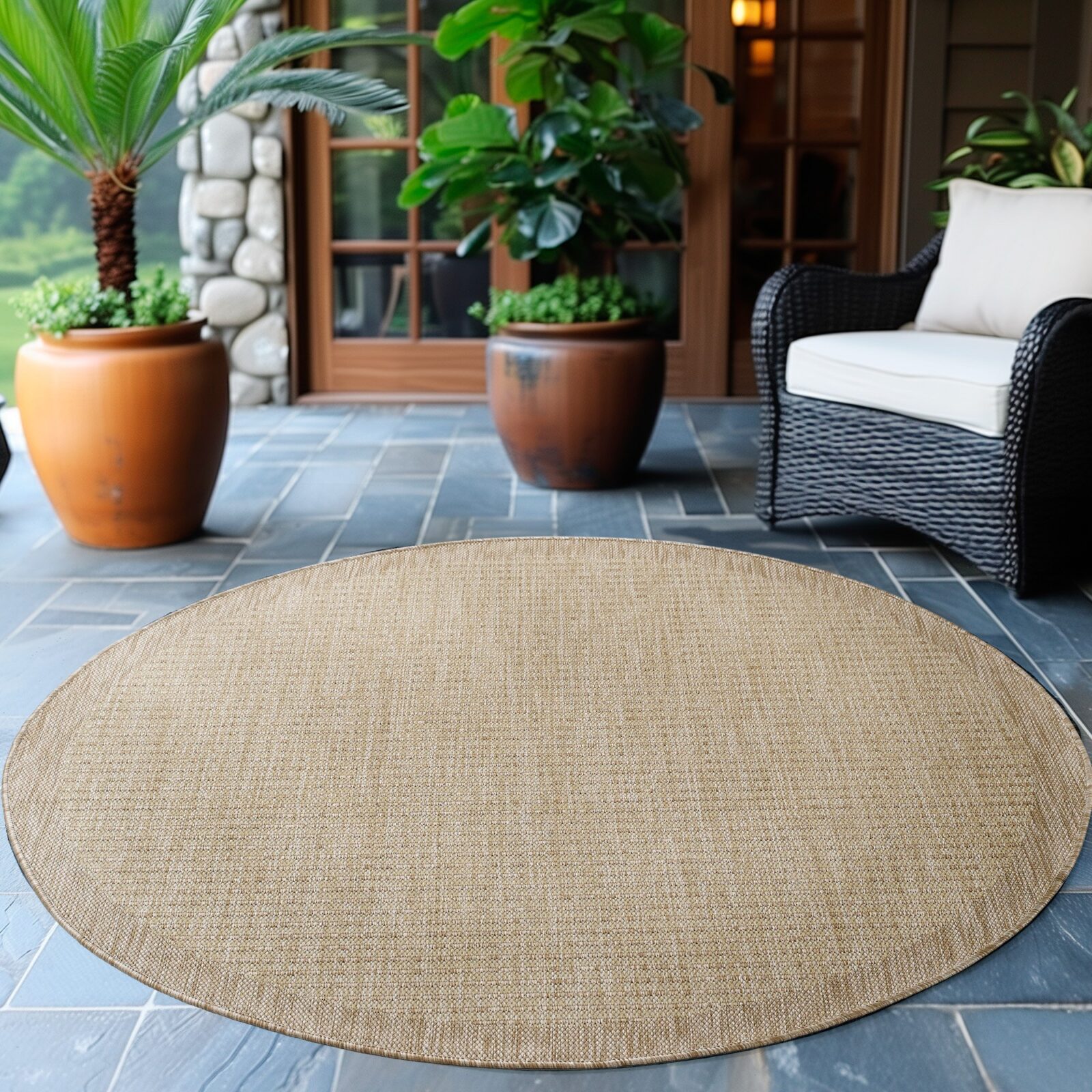 Giza Buitenkleed Effen – Beige (1410)
