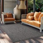 GIZA Buitentapijt 160 x 160 cm Zwart - Afbeelding 2