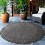 GIZA Buitentapijt 160 x 160 cm Zwart - Afbeelding 3