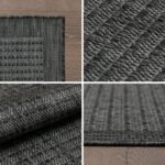GIZA Buitentapijt 160 x 160 cm Zwart - Afbeelding 5