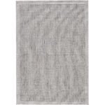 Outdoor Teppich, Unicolor, Farbe Grau, Teppich für Terasse-Balkon-Küche, Rücken aus Polypropylen, Größe: 120 x 170 cm