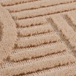 Hochflor Teppich, Skandinavischer Boho, Farbe Rosa, Teppich für Wohnzimmer, Rücken aus Jute, Größe: 120 x 170 cm - Afbeelding 7