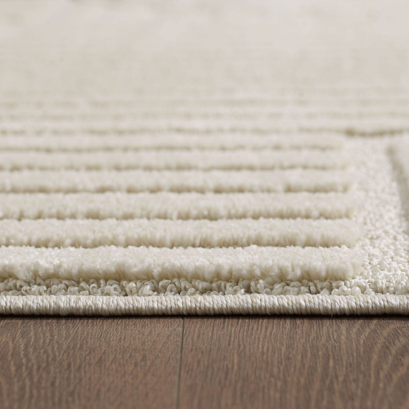 Art Kortpolig vloerkleed Scandinavische boho – Crème (1121)