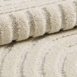 Hochflor Teppich, Skandinavischer Boho, Farbe Creme, Teppich für Wohnzimmer, Rücken aus Jute, Größe: 160 x 230 cm - Afbeelding 5