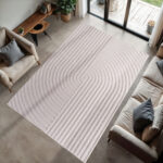 DOHA Binnen-/Buitentapijt 240 x 340 cm Crème - Afbeelding 2