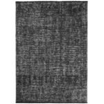 Baumwolle Chenille Teppich Läufer Grau 80x150 cm – Waschbar, Boho-Stil, Vintage Kelim, Kurzflor, Rutschfest & Weich, Einfarbig Meliert, Für Küche, Schlafzimmer & Flur