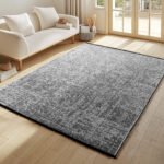 SPACE Kortpolig tapijt 120 x 170 cm Grijs - Afbeelding 2