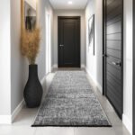 SPACE Kortpolig tapijt 80 x 250 cm Grijs - Afbeelding 2