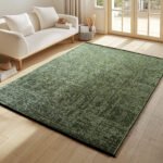 SPACE Kortpolig tapijt 120 x 170 cm Groen - Afbeelding 2