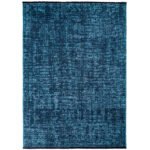 SPACE Kortpolig tapijt 80 x 250 cm Blauw