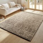 SPACE Kortpolig tapijt 140 x 200 cm Beige - Afbeelding 2
