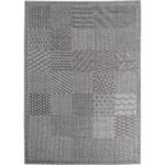 In- & Outdoor Teppich Grau 280x370 cm Läufer, Wetterfest & UV-beständig, Ideal für Küche, Balkon, Terrasse, Wohnzimmer und Esszimmer, Einfarbig im Boho-Stil.
