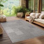 IBIZA Binnen-/Buitentapijt 120 x 170 cm Grijs - Afbeelding 2
