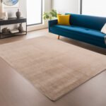 JOY Kortpolig tapijt 140 x 200 cm Beige - Afbeelding 2