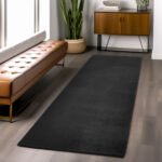 JOY Kortpolig tapijt 80 x 150 cm Zwart - Afbeelding 2