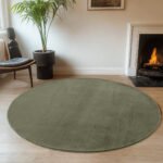 JOY Kortpolig tapijt 160 x 160 cm Groen - Afbeelding 2