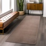 JOY Kortpolig tapijt 80 x 250 cm Mokka - Afbeelding 2