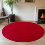 JOY Kortpolig tapijt 80 x 80 cm Rood - Afbeelding 2