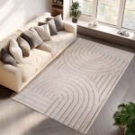 POMPEI Kortpolig tapijt 200 x 290 cm Crème - Afbeelding 2