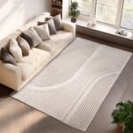 POMPEI Kortpolig tapijt 240 x 340 cm Crème - Afbeelding 2