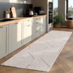 POMPEI Kortpolig tapijt 80 x 250 cm Crème - Afbeelding 2